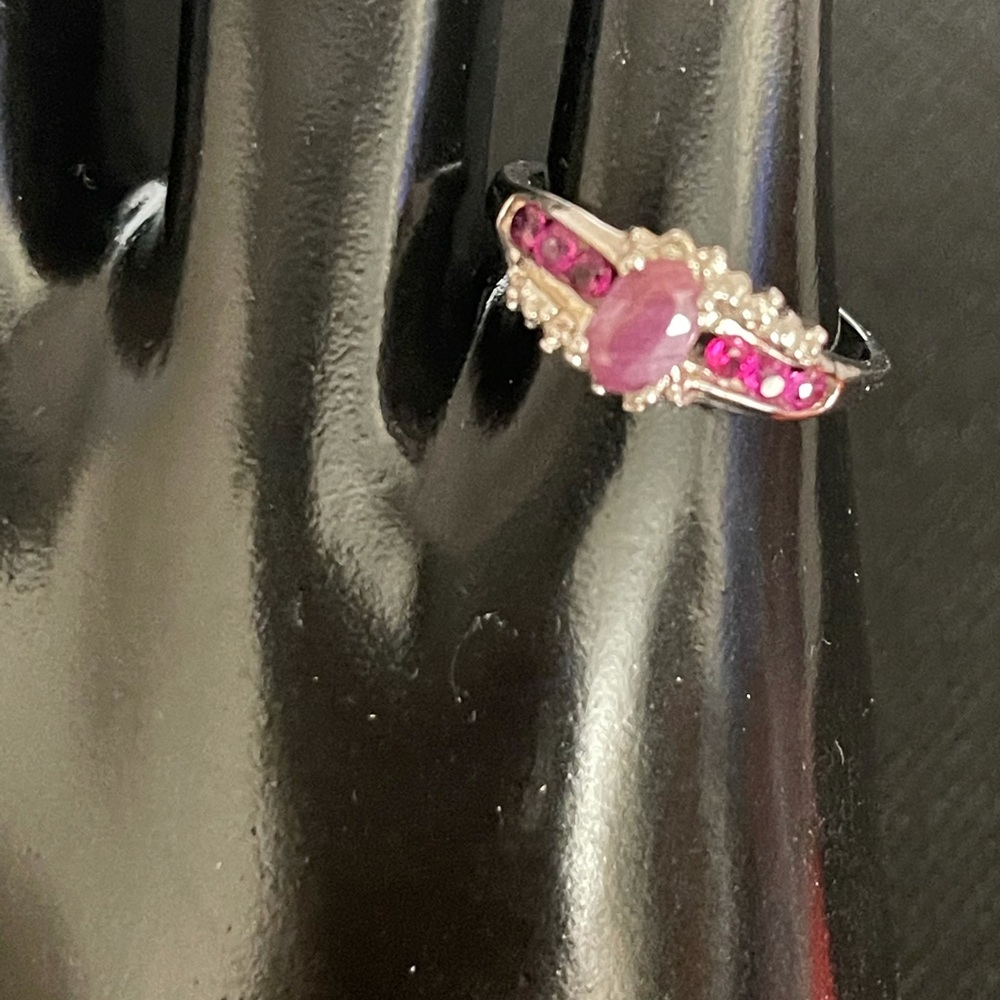 COPY - Ring Ruby 925 Sterling Silver - Picture 5 of 7